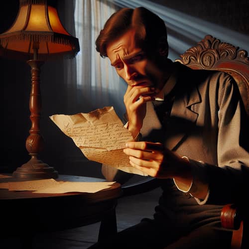 Pechorin's Emotional Reaction to Vera's Farewell Note