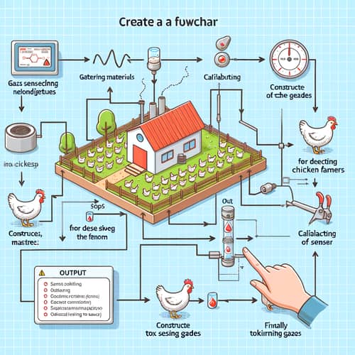 Gas Sensing Device for Chicken Farm: Flowchart & Steps
