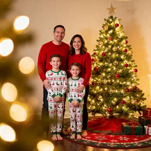 Cozy Family Christmas Photo Ideas Cozy Family Christmas Photo Ideas