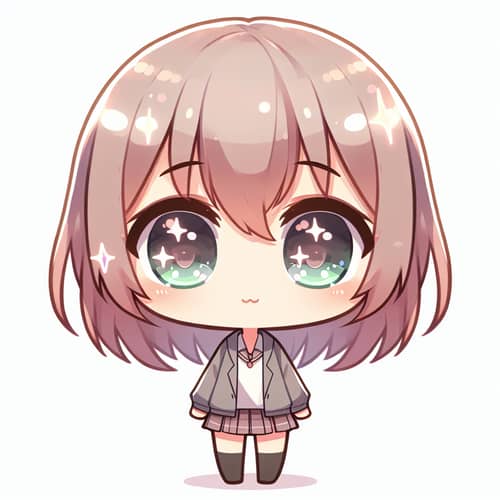 Cute Chibi-Style Anime Character Illustration