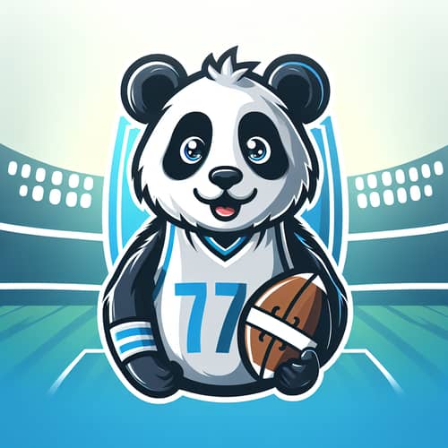 Adorable Panda Mascot for Sports Team | Team Colors & Enthusiasm