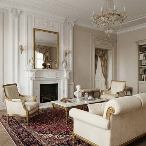 Neoclassical Style Living Room Design Ideas