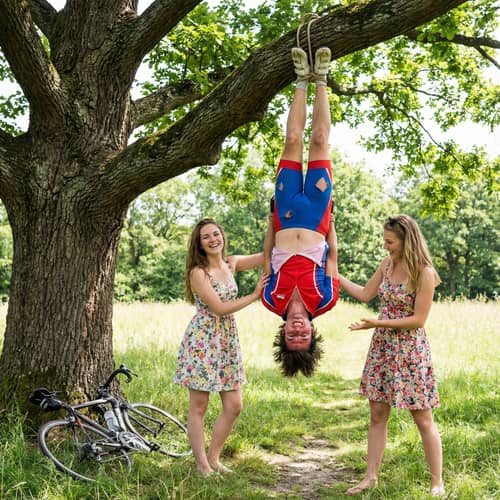 Adventures of a Cyclist: Captivating Daylight Scene