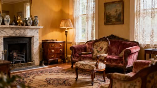 Elegant Vintage Living Room Photography Elegant Vintage Living Room Photography