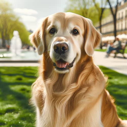 Golden Retriever: A Friendly Park Companion