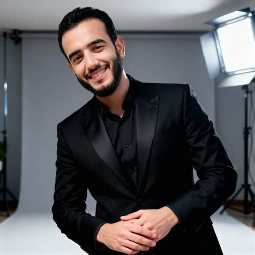 Professional Black Suit Portrait