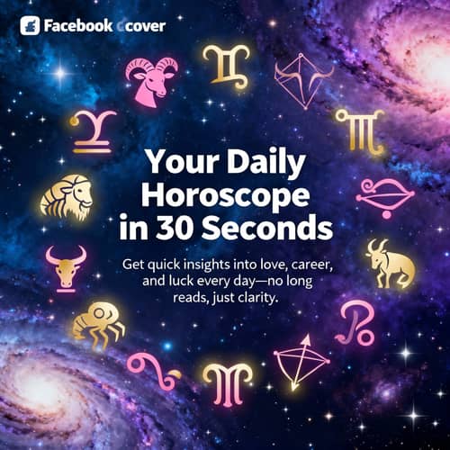 Stunning Zodiac Facebook Cover Design