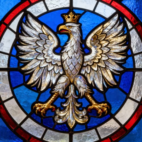 Polish Eagle Stained Glass Pattern