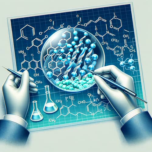 Hydrogel Preparation: Chemical Formulas and Molecular Interaction