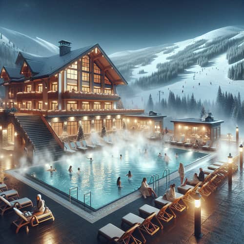 Luxurious Chalet-Style Hotel with Spa Complex and Pool at Ski Resort
