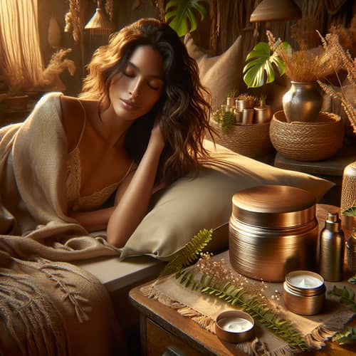 Tranquil Bohemian Bedroom with BotaniCustom Hair Cream