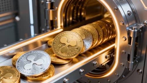 Futuristic Vault for XRP Coins - High Security Futuristic Vault for XRP Coins - High Security