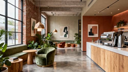 Beautiful Contemporary Coffee Shop Design Ideas