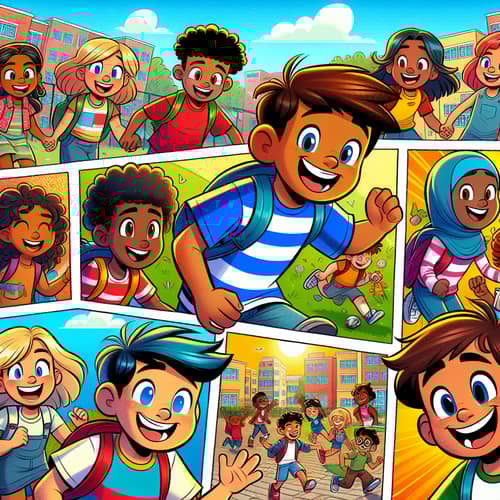 Friendly Kids Comic Strips: Adventure Awaits!