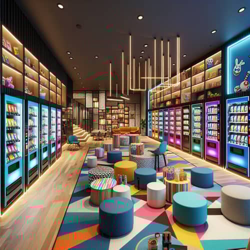 Fresh & Modern Vending Area for Bowling Alley | Snacks & Drinks for All Ages