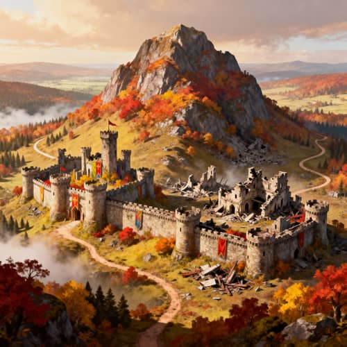 Autumn Mountain Map: Beauty Meets Destruction Autumn Mountain Map: Beauty Meets Destruction