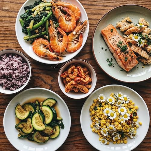 Delicious Seafood and Vegetable Dishes