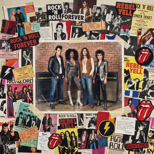 Eclectic Rock 'n' Roll Fashion Collage