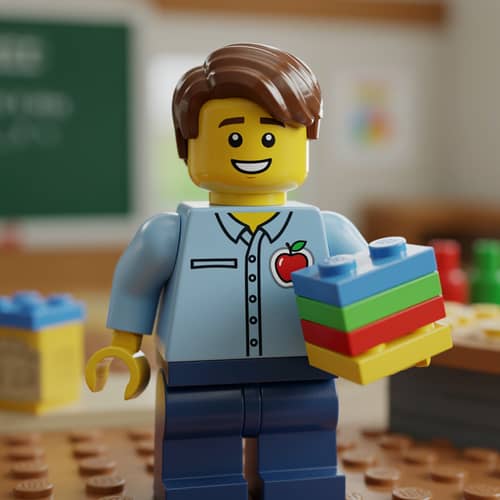 Lego Avatar Design for Male Teacher Profile