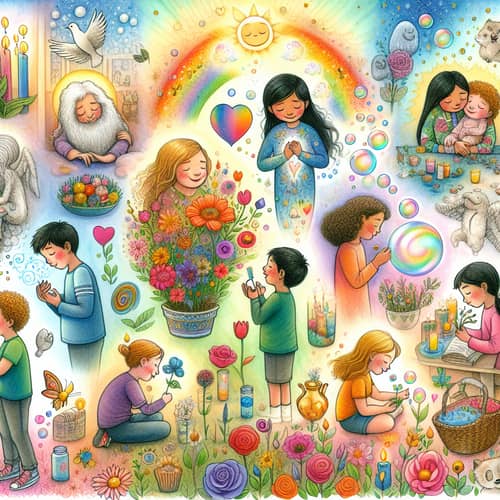 Whimsical Watercolor Painting for Children's Book Cover
