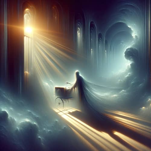 Surreal Gothic Scene: Tangible Sorrows of Death in Art