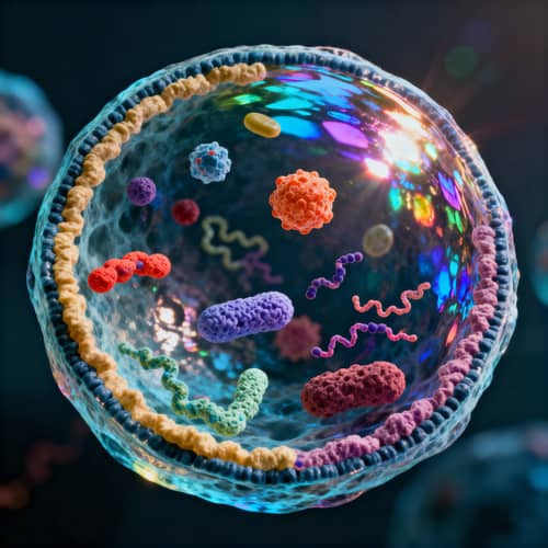 Detailed Exosome Structure Visualization