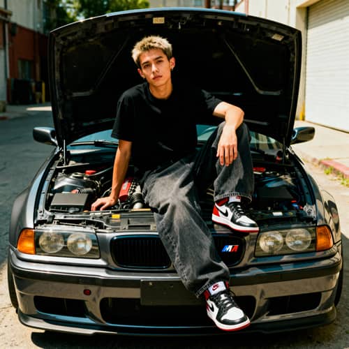 Grunge Analog Photos with BMW M3 GTR Grunge Analog Photos with BMW M3 GTR