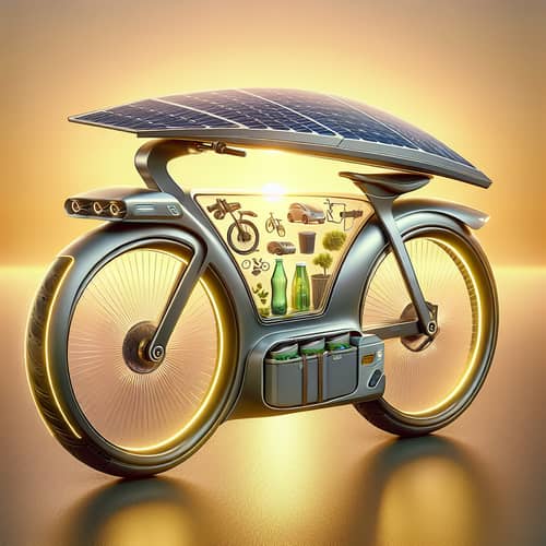 Futuristic Electric Bicycle for Sustainable Living
