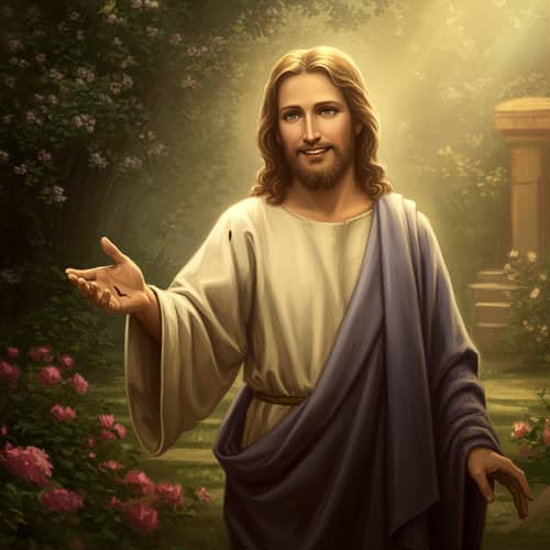Renaissance Portrait of Resurrected Jesus Christ