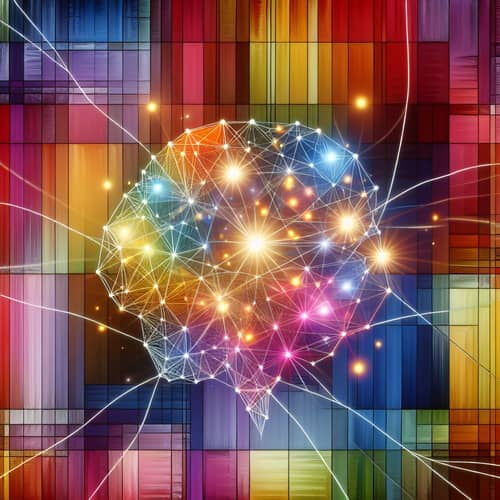 Positive Intelligence Abstract Art - Vibrant Thoughts Network