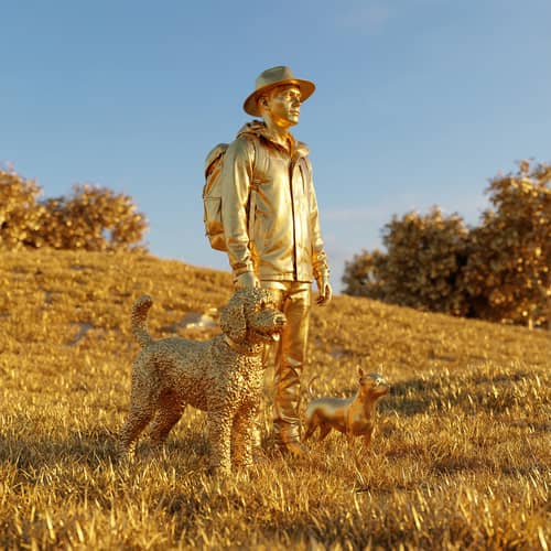 Transform Your Image into a Golden Statue