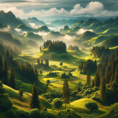 Rich Greenery Landscape | Natural Beauty View