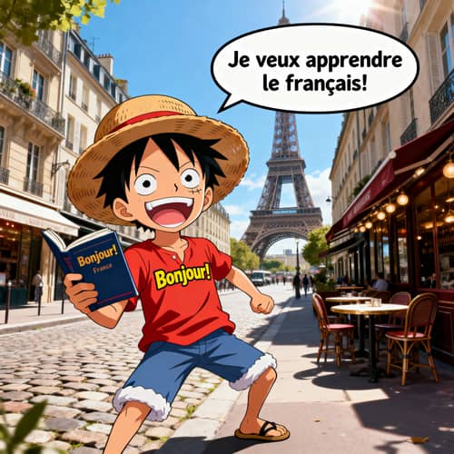 One Piece Anime Character Learning French One Piece Anime Character Learning French