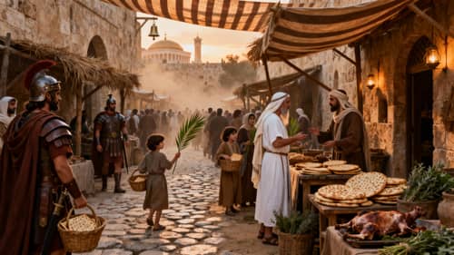 1st Century Jerusalem: Passover Market Scene 1st Century Jerusalem: Passover Market Scene