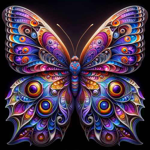 Exquisite Butterfly: Vibrant Colors & Intricate Patterns