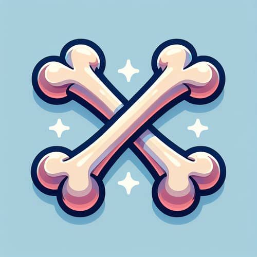 Cartoon Ham Bones X | Playful Illustration