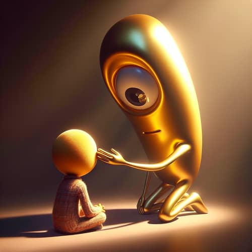 Warm Friendship in a Reflection of Hurt