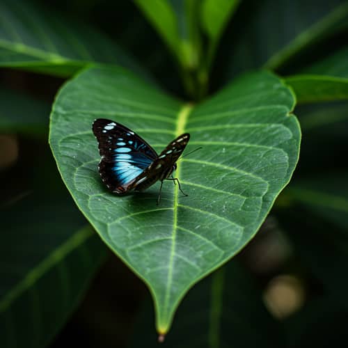 Mamaki Plant with Kamehameha Butterfly
