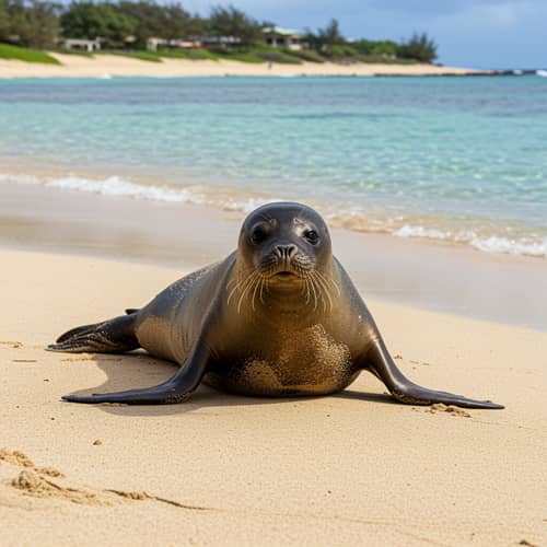 Hawaiian Monk Seal: Endangered Marine Mammal