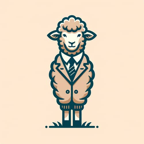 Sophisticated Lamb Logo | Preppy Style Design