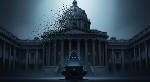 Cinematic Hacker in Digital Decay