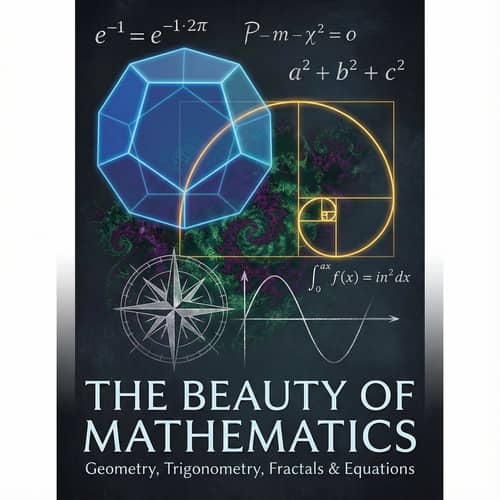 Stunning Math Book Cover with Geometric Designs Stunning Math Book Cover with Geometric Designs