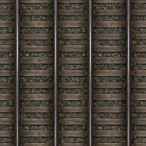 Seamless Train Track Background for Unity Projects