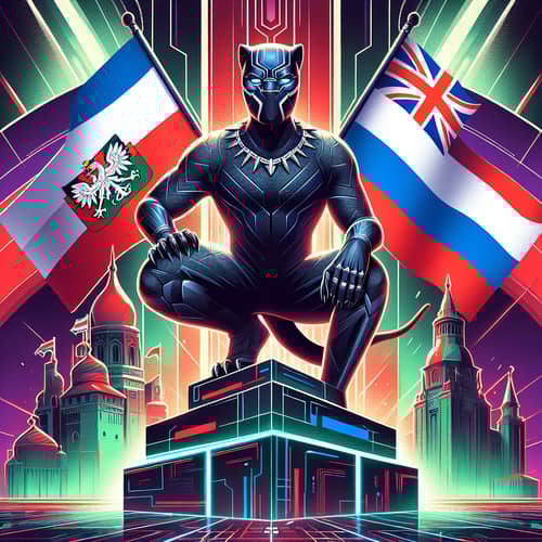 Zagi Movie Cover Inspired by Wakanda | Black Panther, Flags of Poland & Great Britain