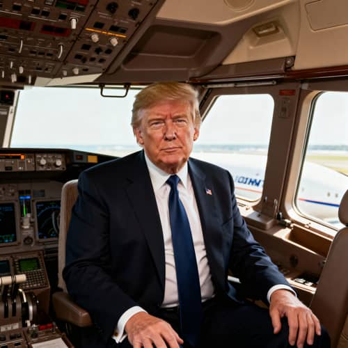 Donald Trump on a 747: Iconic Aviation Moment Donald Trump on a 747: Iconic Aviation Moment