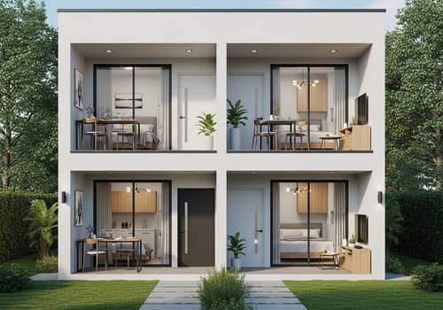 Contemporary 1-Bedroom House with 2 Apartments