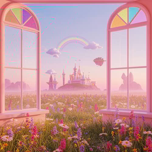 Modern Fantasy Windows 2000s Y2K Colorful Background
