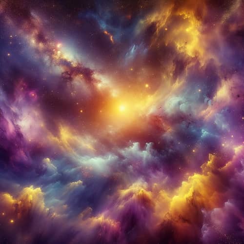 Cosmic Void: Purples & Yellows of the Cosmos