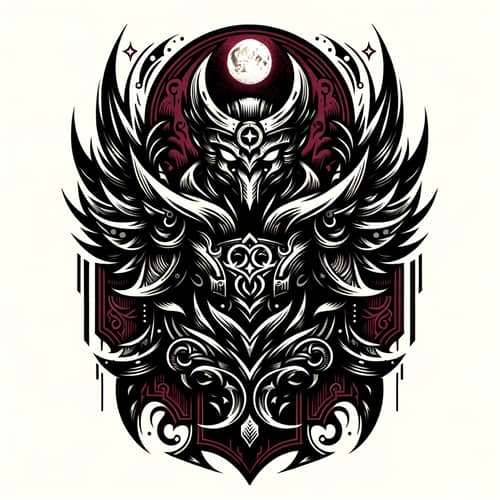 Nocturnal Vigilante Symbol - Powerful Warrior's Essence