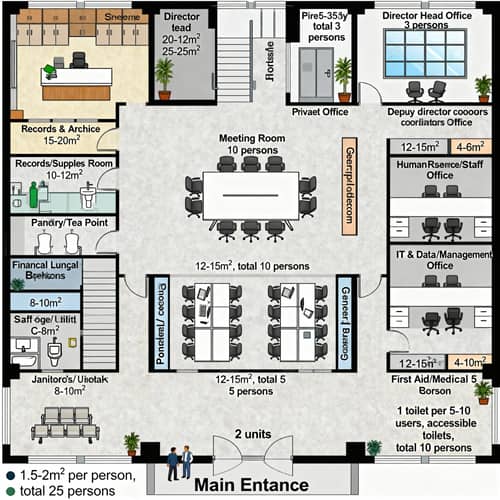Comprehensive Office Floor Plan Design Comprehensive Office Floor Plan Design